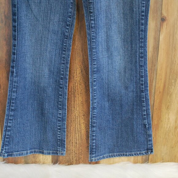Gitano Vintage 90's Denim Wide Legs Flare Jeans Size 10 - Picture 5 of 7